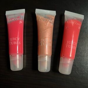 3 LANCOME JUICY TUBES ORIGINAL
LIPGLOSS BUNDLE NEW